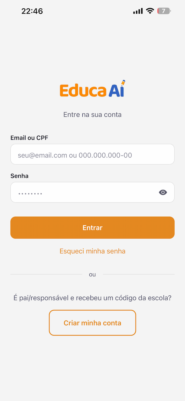 Screenshot do app 1